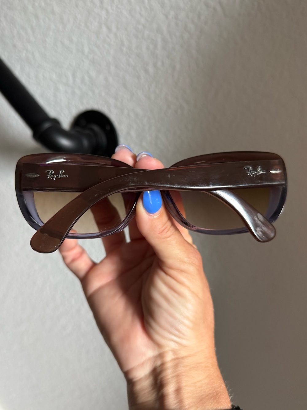 Ray-Ban Jackie Ohh Sunglasses RB4101 in Polished Brown - Picture 9 of 16